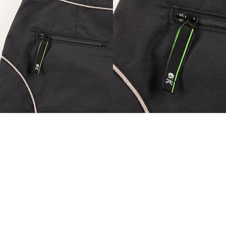 00’s ADDICT / アディクト COUPD’ETAT クーデター コラボ商品パイピング切替デザインスカート 9号(M)サイズ ブラック/グレー/（ジャンク商品