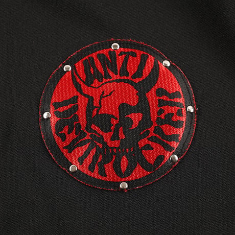 00’s HERE THERE ヒアゼア パンクファッショントラックジャケット フリーサイズ ブラック/レッド/ライトグレー（ジャンク商品）