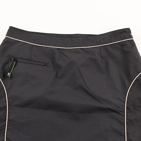 00’s ADDICT / アディクト COUPD’ETAT クーデター コラボ商品パイピング切替デザインスカート 9号(M)サイズ ブラック/グレー/（ジャンク商品