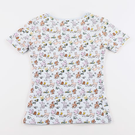 00’s SWIMMER スイマー キャラクタープリントTシャツ FREEサイズ サックスブルーベース（ジャンク商品）