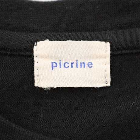 00’s picrine ピクリン 胸プリントTシャツ D-TK-1541 フリーサイズ ブラック（ジャンク商品）