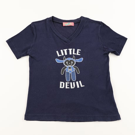 00’s romper rally ロンパーラリー プリント半袖Tシャツ Mサイズ ネイビー（ジャンク商品）