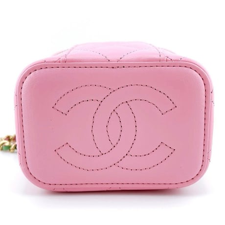 CHANEL  シャネル スモール ヴァニティ バニティ ショルダー バッグ ピンク