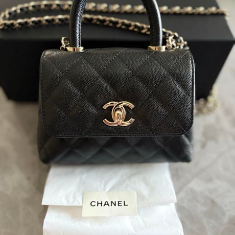 CHANEL シャネル ココハンドル 14.5 ミニ黒