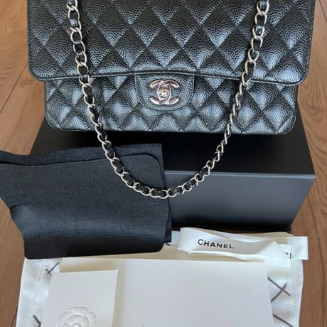 CHANEL シャネル マトラッセ フラップハンドバッグ キャビアスキン 25