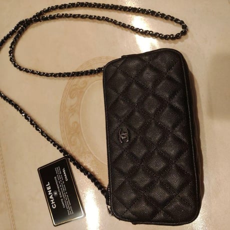 CHANEL シャネル チェーンウォレット バッグ ブラック