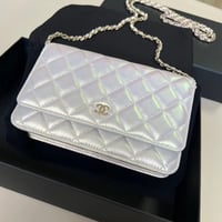CHANEL シャネル チェーンウォレットバッグ WOC アイボリー