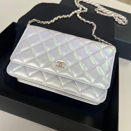 CHANEL シャネル チェーンウォレットバッグ WOC アイボリー