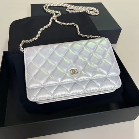 CHANEL シャネル チェーンウォレットバッグ WOC アイボリー