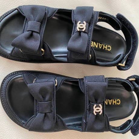CHANEL シャネル リボン サンダル