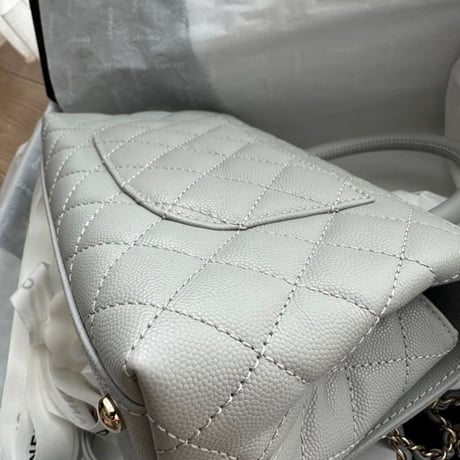 CHANEL シャネル ココハンドル ハンドバッグ cocohandle グレー