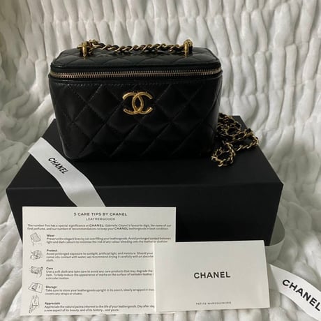 CHANEL シャネル バニティケース ヴァニティ 黒