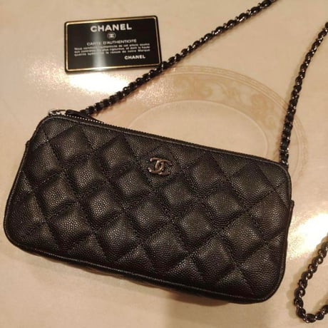 CHANEL シャネル チェーンウォレット バッグ ブラック