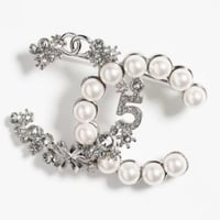 CHANEL  シャネル ココマーク パール ブローチ