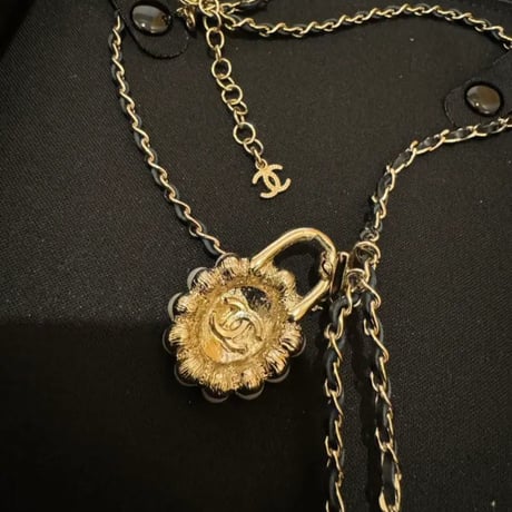 CHANEL  シャネル　チェーンパール ロングネックレス