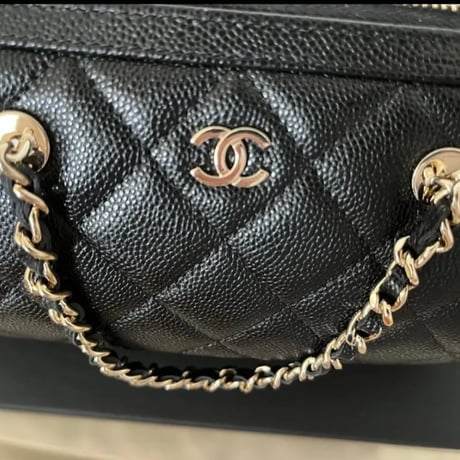 CHANEL  シャネル　ミニボストン　ショルダーバッグ　ブラック