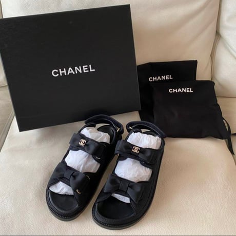 CHANEL シャネル リボン サンダル