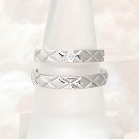 CHANEL シャネル マトラッセ ペアリング 結婚指輪 マリッジリング Pt950