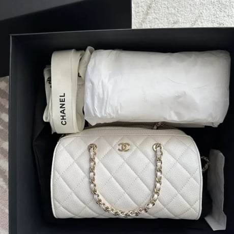 CHANEL  シャネル　25P ミニボストンバッグ キャビアチェーンクラッチ