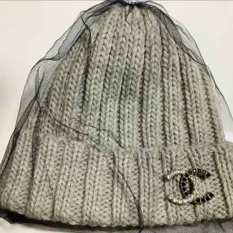 CHANEL  シャネル ブローチ CCマーク ブラック スパンコール