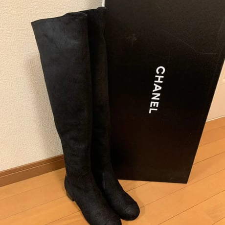 CHANEL  シャネル スエード ロングブーツ