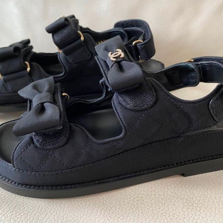 CHANEL シャネル リボン サンダル