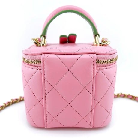 CHANEL  シャネル スモール ヴァニティ バニティ ショルダー バッグ ピンク