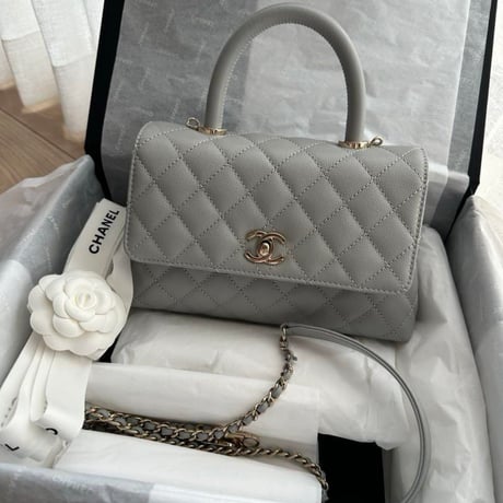 CHANEL シャネル ココハンドル ハンドバッグ cocohandle グレー