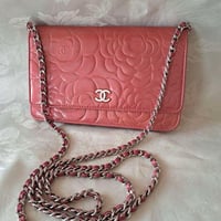 CHANEL  シャネル カメリア ココマーク チェーンウォレット