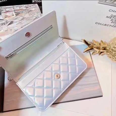 CHANEL シャネル チェーンウォレットバッグ WOC アイボリー