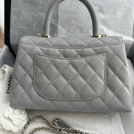 CHANEL シャネル ココハンドル ハンドバッグ cocohandle グレー
