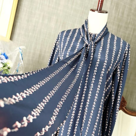 CHANEL シャネル ボウタイ リボン ビジュー シャツ ブラウス