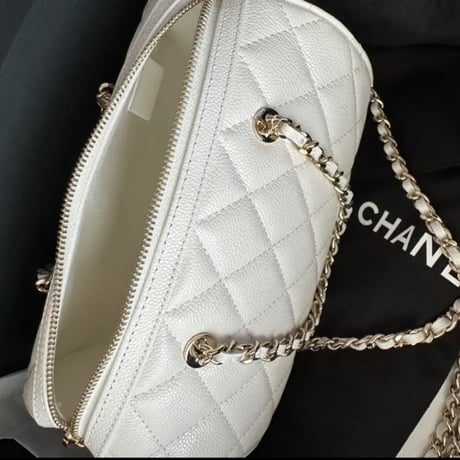 CHANEL  シャネル　25P ミニボストンバッグ キャビアチェーンクラッチ