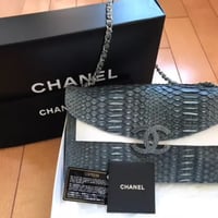 CHANEL  シャネル  パイソン ハンドバッグ