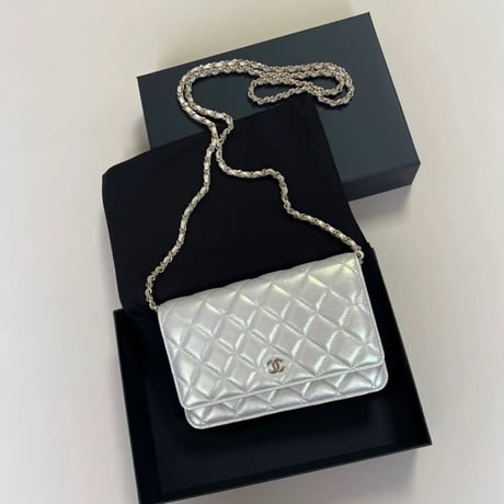 CHANEL シャネル チェーンウォレットバッグ WOC アイボリー