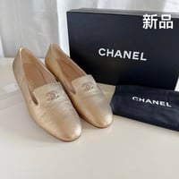 CHANEL  シャネル　チェーン　ココマーク　ローファー　フラットシューズ