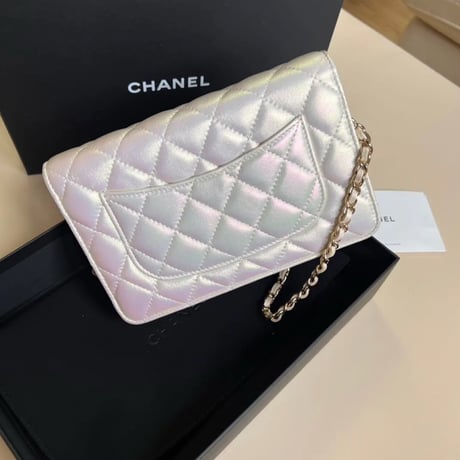 CHANEL シャネル チェーンウォレットバッグ WOC アイボリー