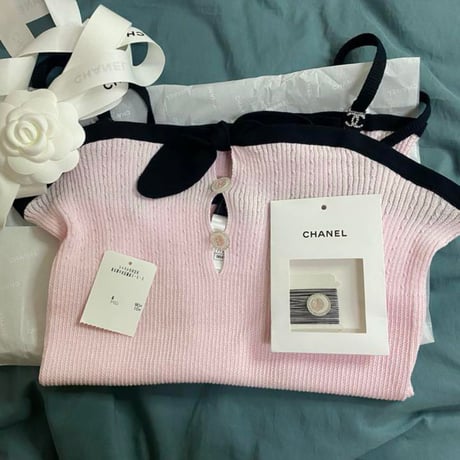 CHANEL シャネル タンクトップ 36 ピンク