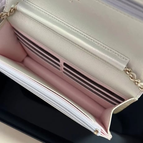 CHANEL シャネル チェーンウォレットバッグ WOC アイボリー