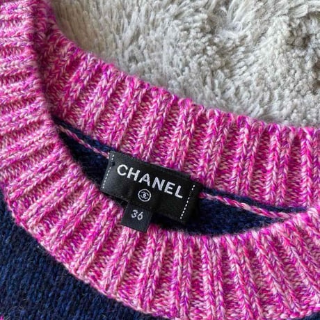 CHANEL シャネル ココマーク カシミヤニット ビジューボタン