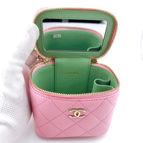 CHANEL  シャネル スモール ヴァニティ バニティ ショルダー バッグ ピンク