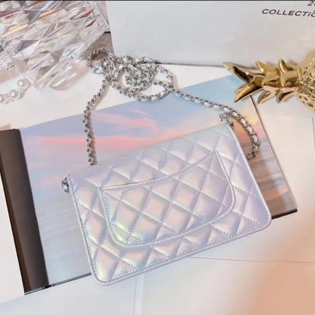 CHANEL シャネル チェーンウォレットバッグ WOC アイボリー