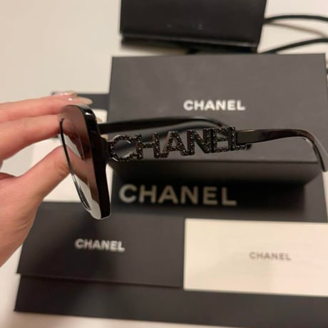 CHANEL シャネル ロゴサングラス ブラック
