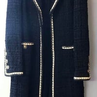 CHANEL シャネル コート シャネル ジャケット  ブラック ロングコート