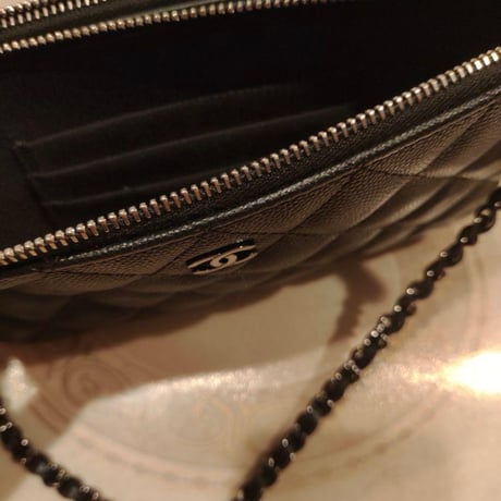 CHANEL シャネル チェーンウォレット バッグ ブラック