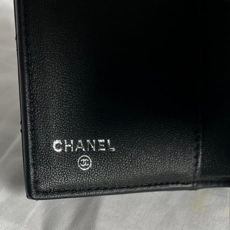 CHANEL  シャネル　折りたたみ財布　ソーブラック　オールブラック　レア