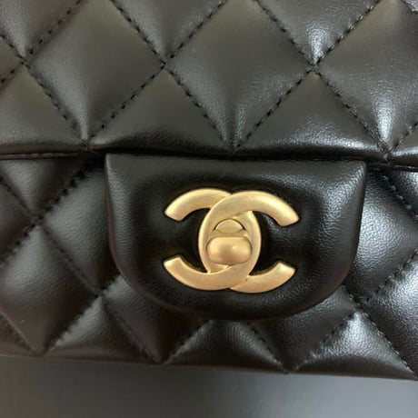 CHANELシャネル トップハンドル ミニチェーン ショルダーバッグ