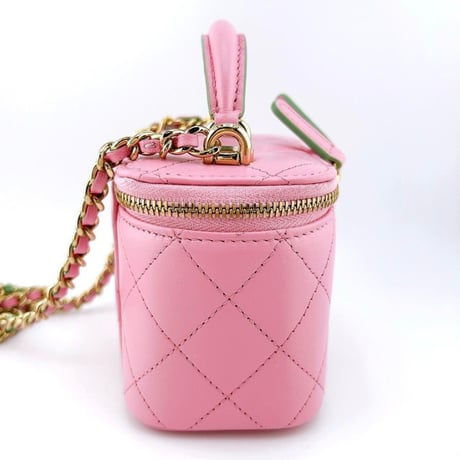 CHANEL  シャネル スモール ヴァニティ バニティ ショルダー バッグ ピンク