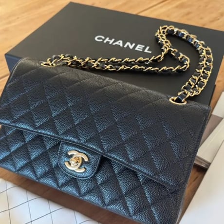 CHANEL  シャネル  マトラッセ 25  キャビアスキン チェーンバッグ