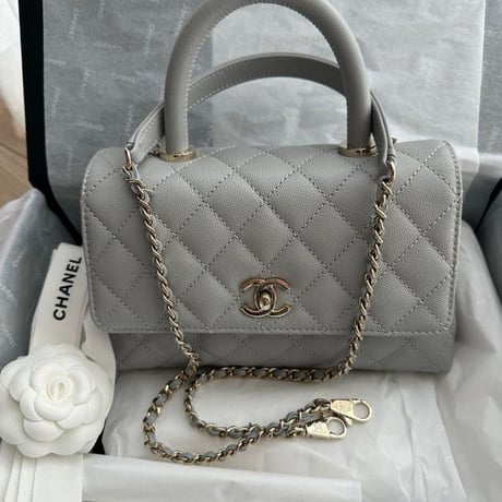 CHANEL シャネル ココハンドル ハンドバッグ cocohandle グレー